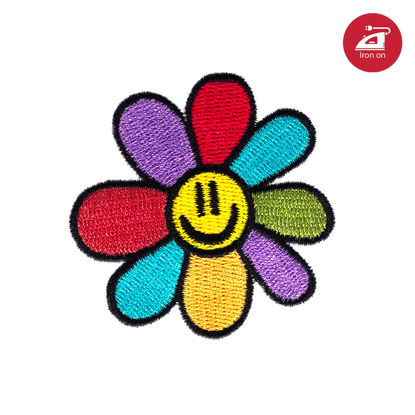 Picture of 30445 - Flower Rainbow Iron-on Patch