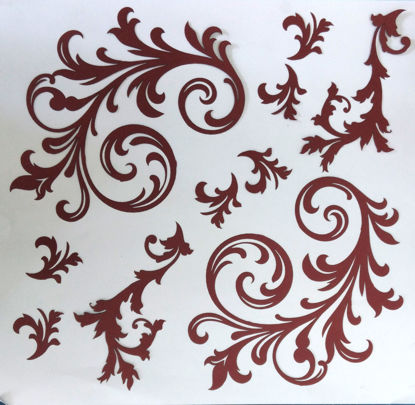 Picture of Painted Ladies - Cardstock Pre-cut Swirls