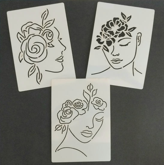 Picture of Painted Ladies Stencil set - A5