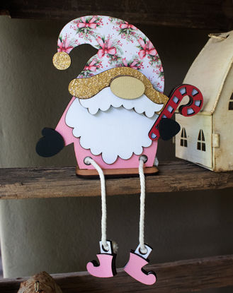 Picture of Candy Cane Gnome - Pink