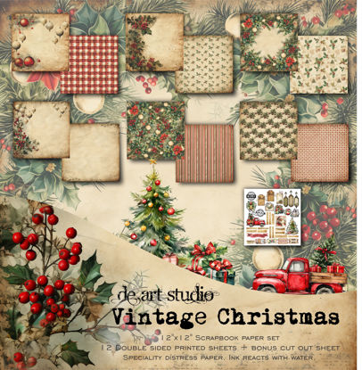 Picture of Vintage Christmas 12"X12" Paper Pack