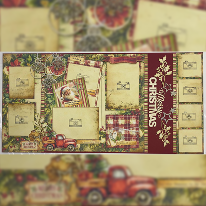 Picture of Vintage Christmas Double Page Scrapbooking Kit - Michelle Van Wyk