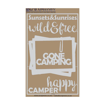 Picture of Laser Cutouts - Greyboard - Gone Camping