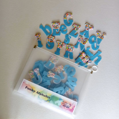 Picture of Funky Alphabet 69pcs - Light Blue