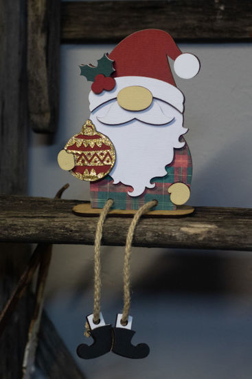Picture of Bauble Gnome - Red & Green