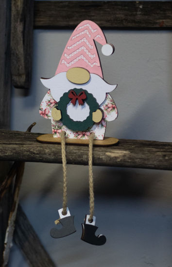 Picture of Wreath Gnome - Pink