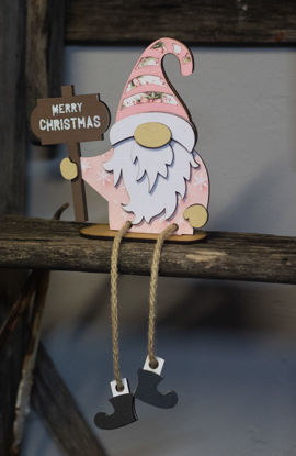 Picture of Merry Christmas Gnome - Pink