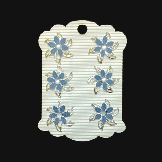 Picture of Flower Set - Denim Blue