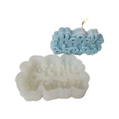 Picture of Candle Silicone Mould - Happy Birthday - 14.7x9x3.5cm- 40ml