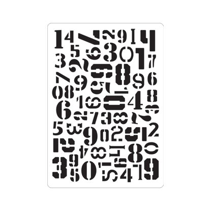 Picture of Numbers A5 - Stencil