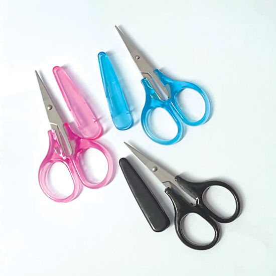Picture of Fuzzy Cutting Scissor - Assorted Colours - 1 Pcs