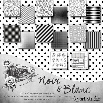 Picture of Noir & Blanc 12"X12" Paper Pack