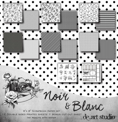 Picture of Noir & Blanc 8"X8" Paper Pack
