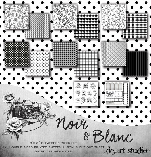 Picture of Noir & Blanc 8"X8" Paper Pack