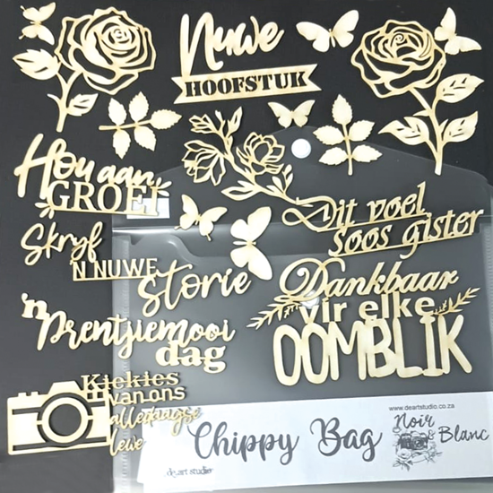 Picture of Noir & Blanc Chippy Bag - AFR