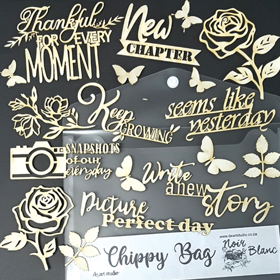 Picture of Noir & Blanc Chippy Bag -ENG