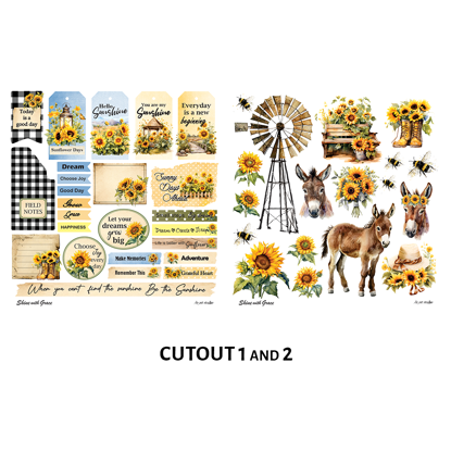 Picture of Shine with Grace Cutout Sheets (2 Cut out Sheets)